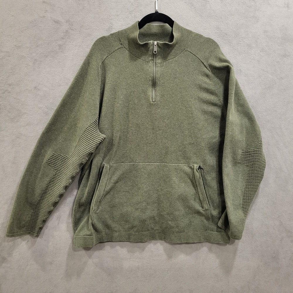 Duluth Trading Co Quarter Zip Sweater Men's Size XL Relaxed Casual Pockets Comfy